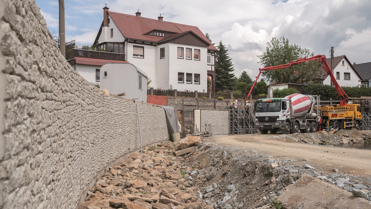 Protipovodňová stěna, Něměcko